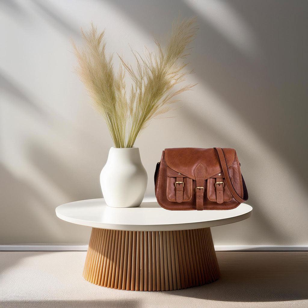 Leather Shoulder Crossbody Satchel Bag for Women 