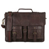 Leather Briefcase 18 Inch Laptop Messenger Bag for Men & Women – Premium Buffalo Leather Office Satchel