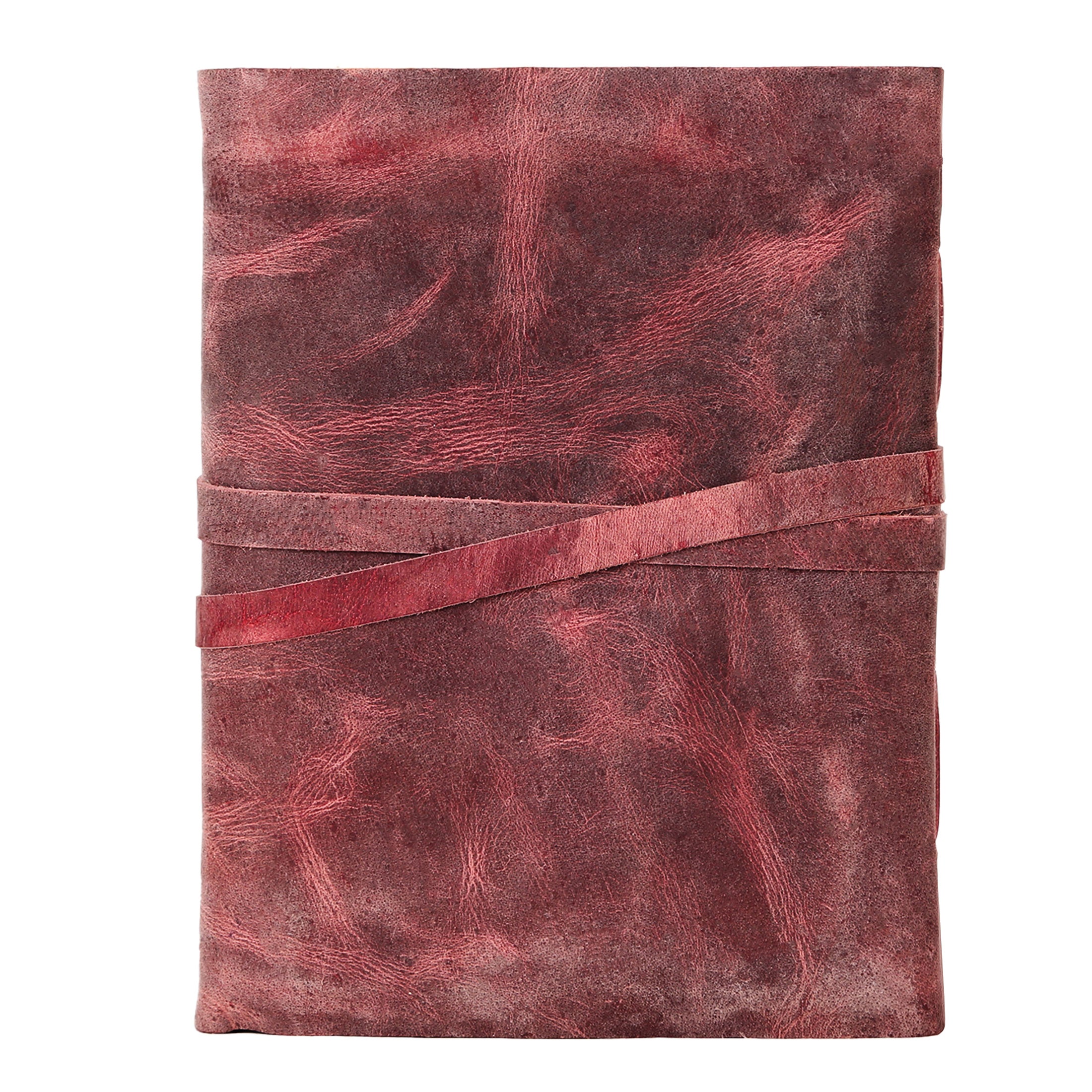 Leather Journal with unlined Deckle Edge Paper Vintage Key/ Handmade Writing Notebook Diary/ Bound Daily Notepad for Men & Women (Dusty Rose)