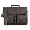 Leather Briefcase 18 Inch Laptop Messenger Bag for Men & Women – Premium Buffalo Leather Office Satchel