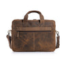 Trolley Compatible 16 inch Leather Briefcase with Adjustable Strap