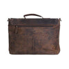 16 Inch Distressed Tan Retro Buffalo Hunter Leather Laptop Bag