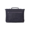 KomalC 16-Inch Black Leather Briefcase – Laptop Messenger Bag for Office & College