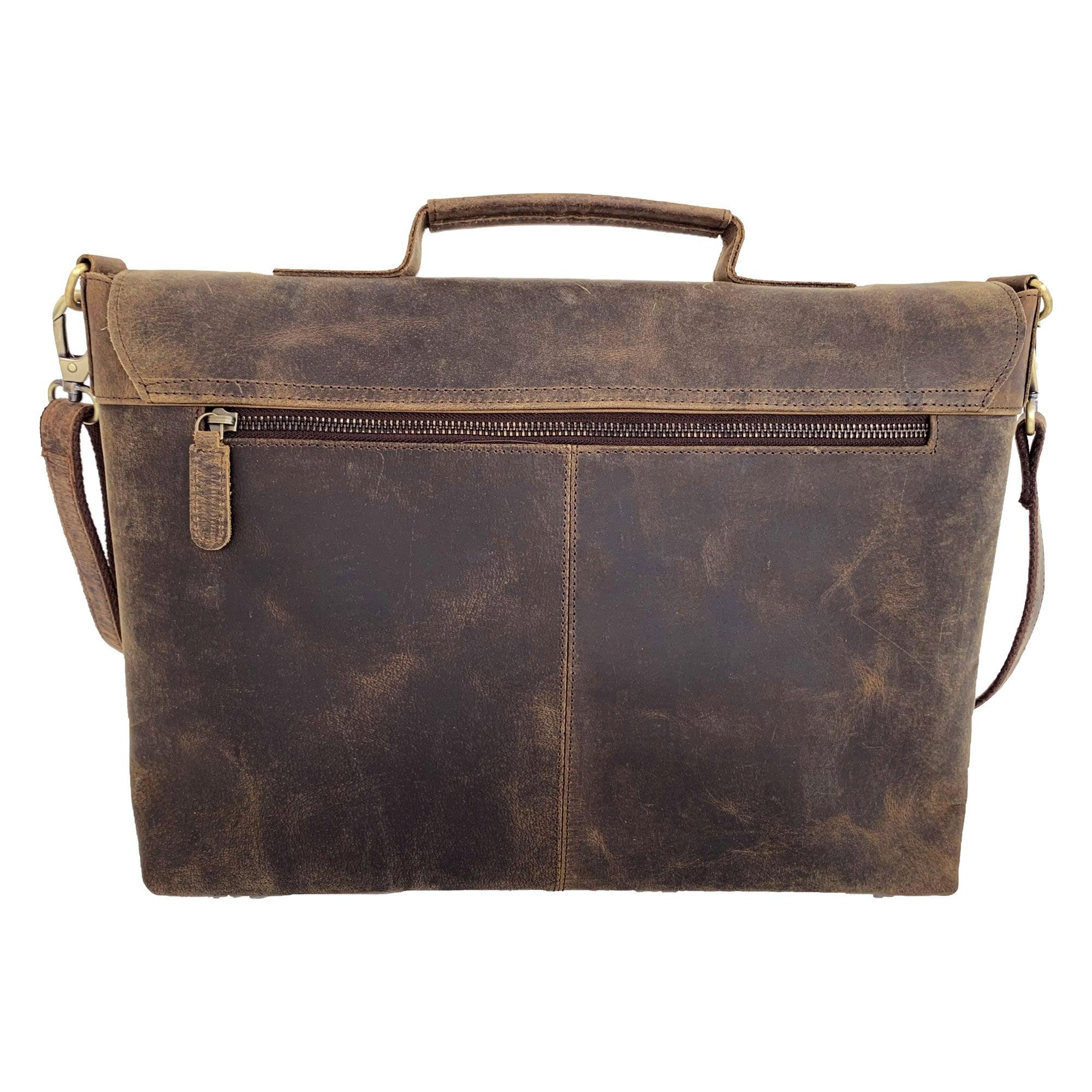 leather messenger bag for men and women