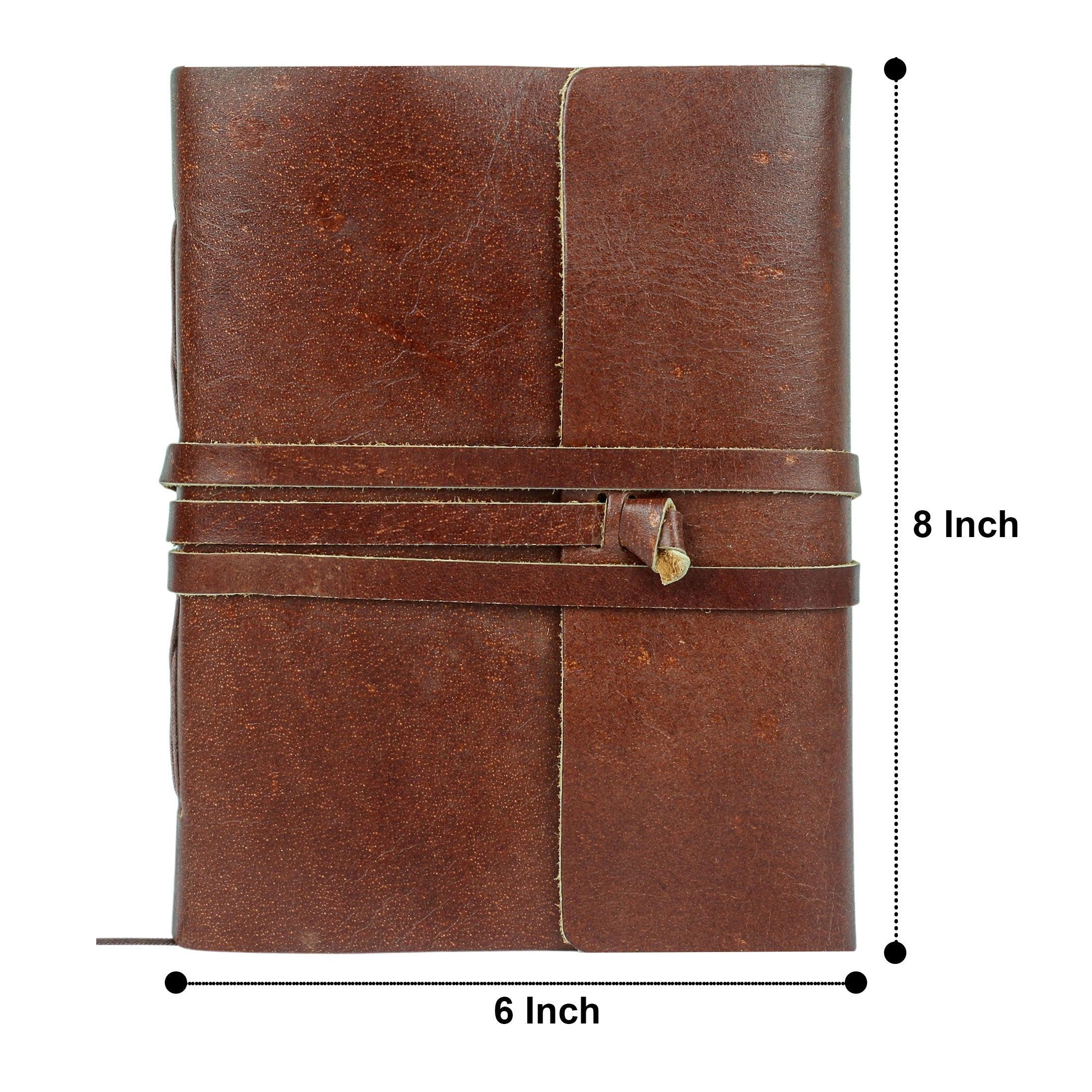 Unlined Leather journal notebook in 8*6 size