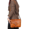 Vintage Genuine Leather Crossbody Bag for women 10 inch purse tote ladies bags satchel travel tote shoulder bag