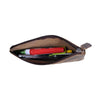 Leather Pencil pouch pen case zippered pencil case practical gift for students, artists. Perfect for school, office, college