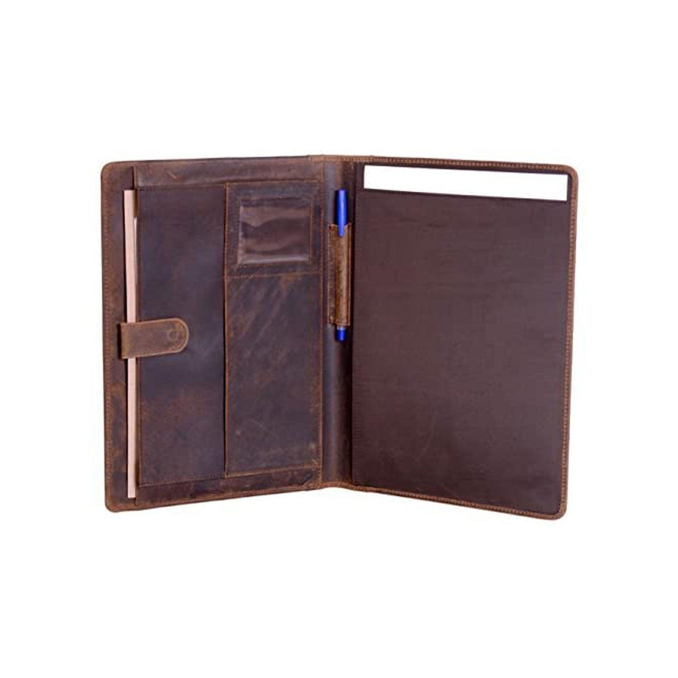 ample storage leather portfolio