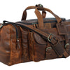 Leather duffel bag 24 Inch U Zip holdall Travel sports Weekend gym Sports