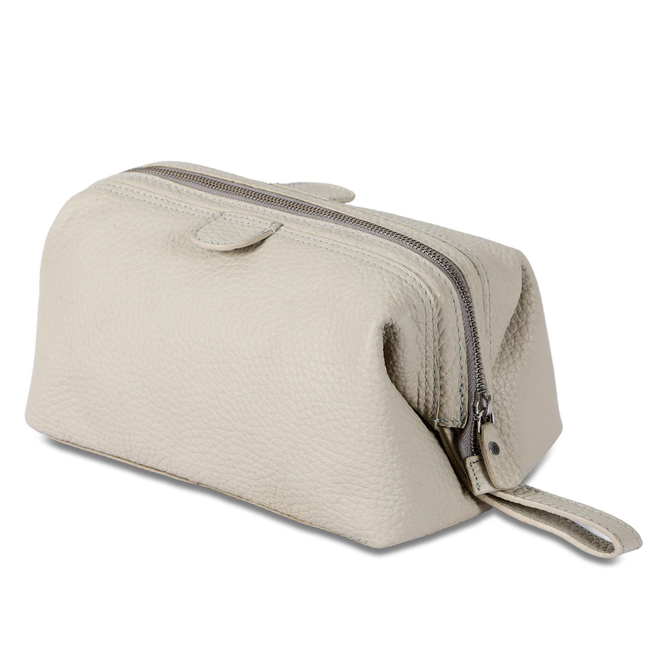 Large Premium Leather Toiletry Bag for Women and Men – Travel Dopp