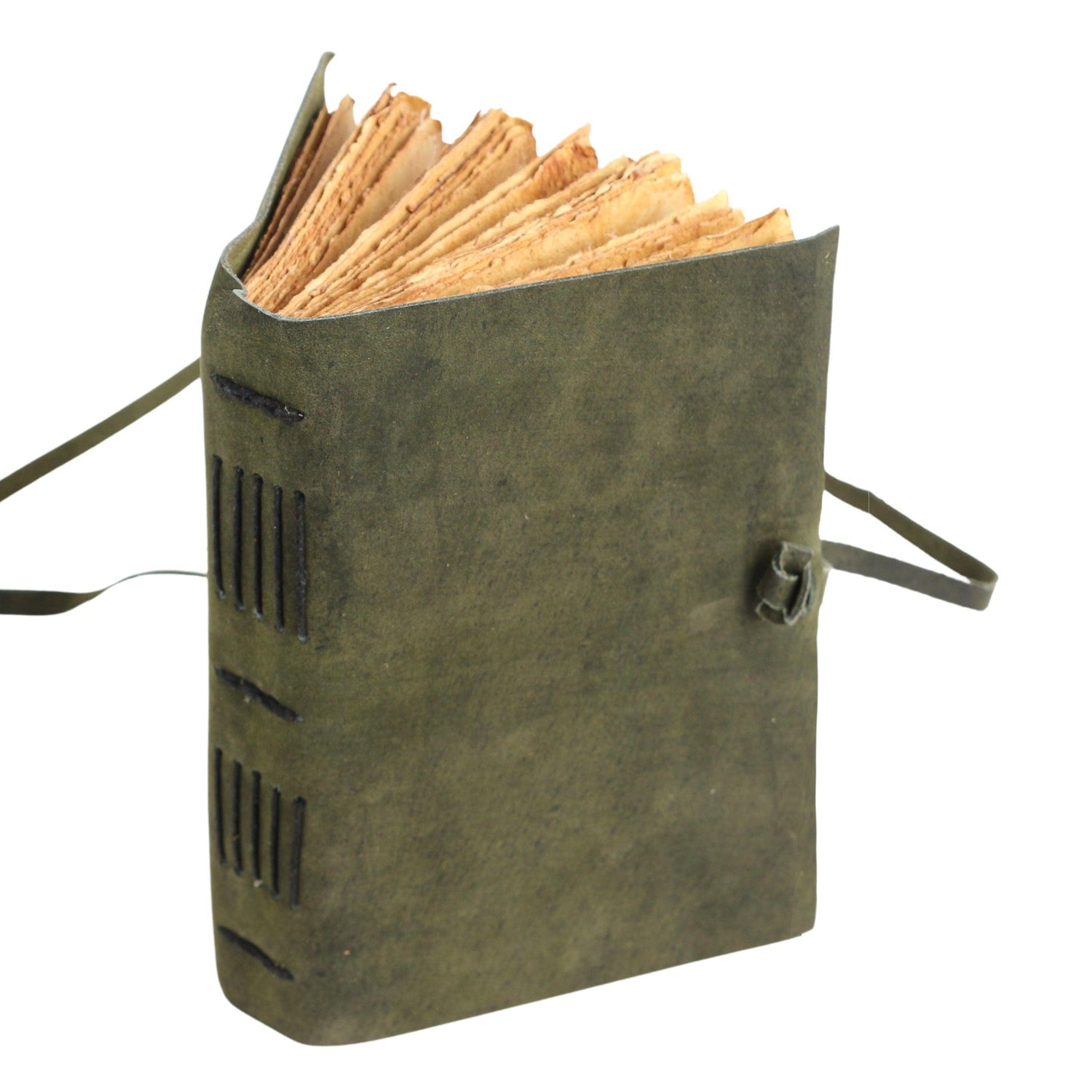 deckle edge handmade leather journal for artists, writers and sketchers