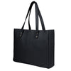 Leather Shoulder Bag Tote for Women Purse Satchel Travel Bag shopping Carry Messenger Multipurpose Handbag (Black)