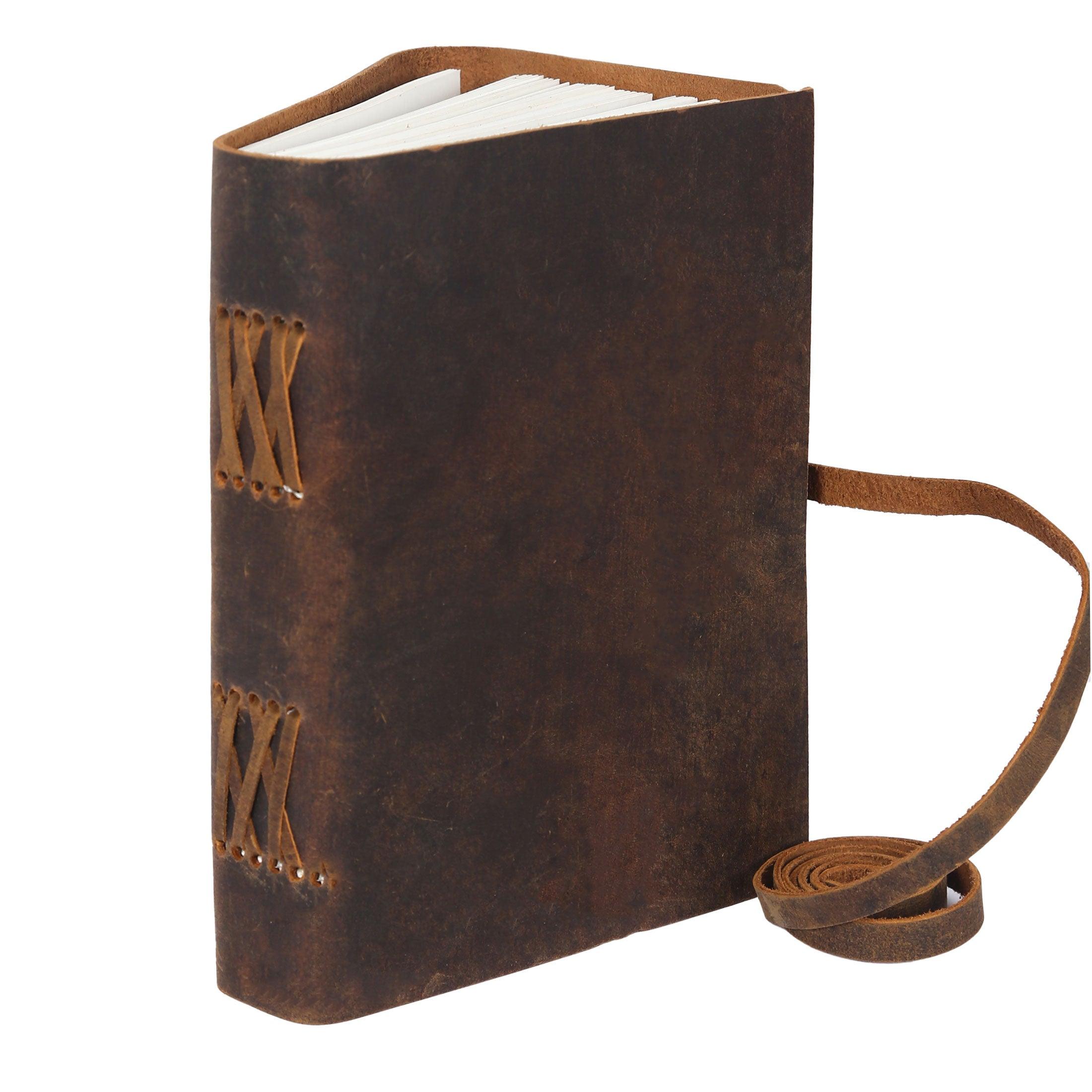 Unlined paper leather journal best idea for gift