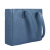 Leather Shoulder Bag Tote for Women Purse Satchel Travel Bag shopping Carry Messenger Multipurpose Handbag (Blue)