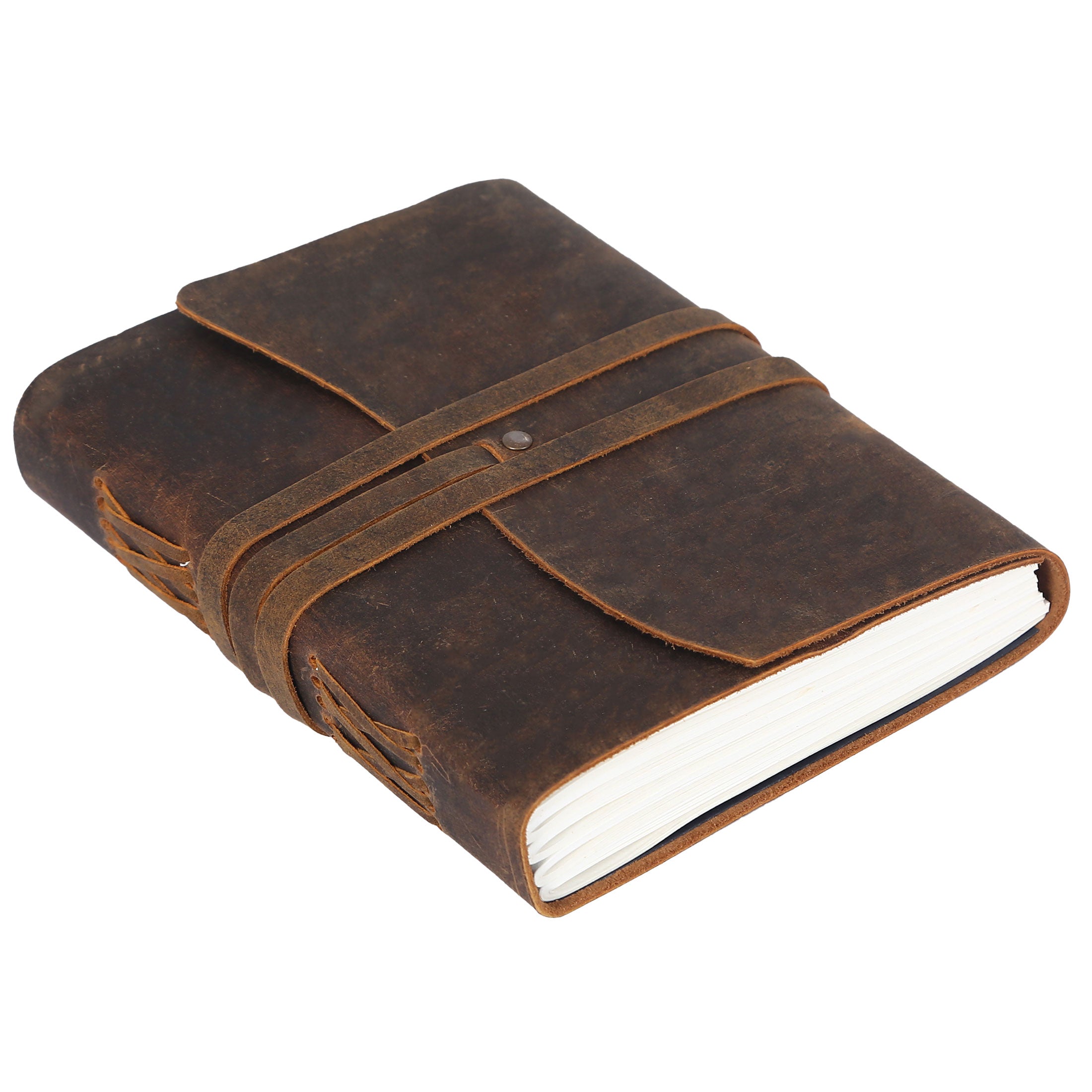 Leather Journal for Men Vintage Diary Writing Notebook, Unlined