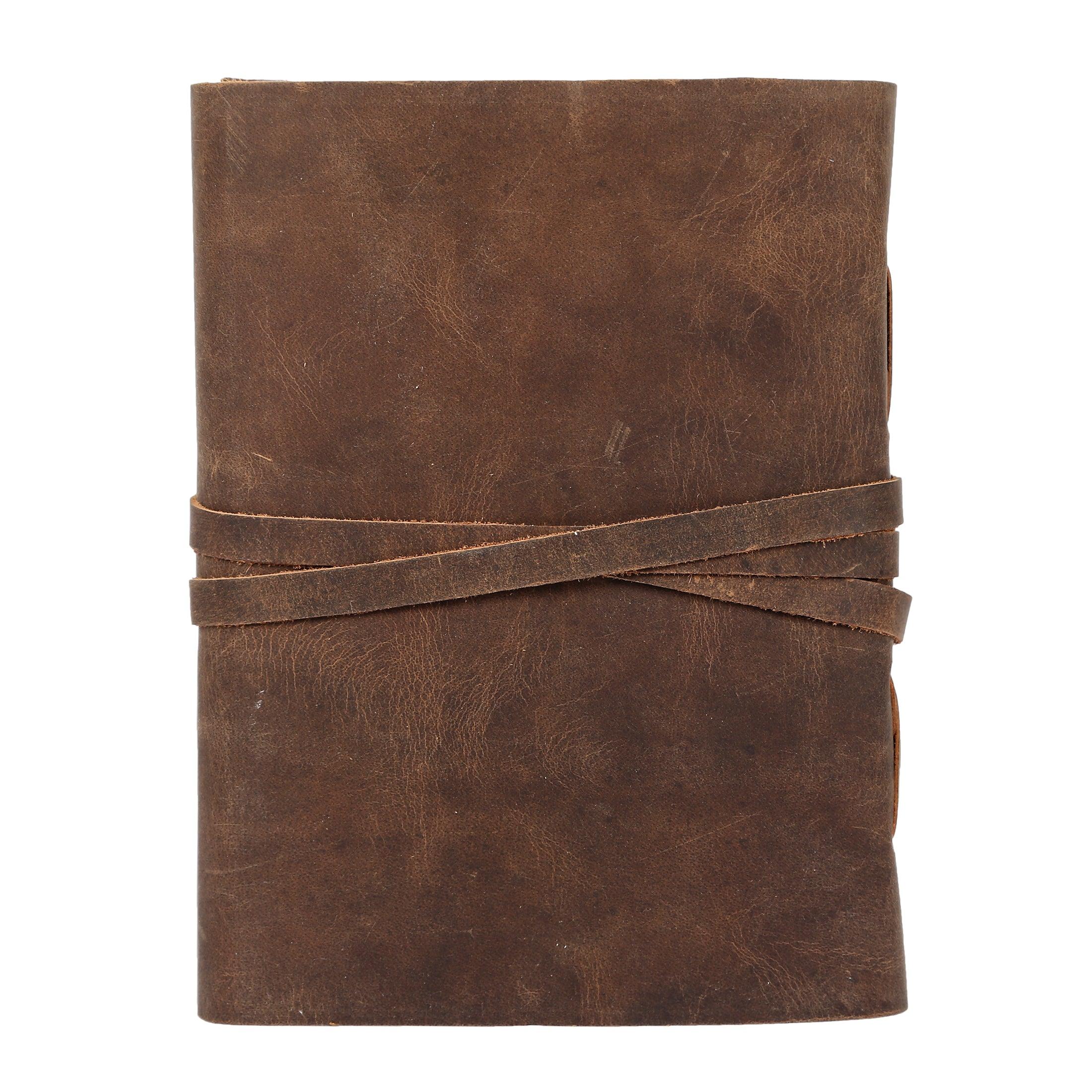 Leather Journal Lined Paper with Luxury Pen Handmade Leather Journal/Writing Notebook Diary/Bound Daily Notepad for Men & Women Medium