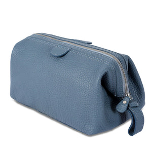 Large Premium Leather Toiletry Bag for Women and Men – Travel Dopp Kit Utility Wash Bag