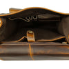 KomalC Leather Backpack Rucksack Travel Laptop Camping School College Bag for Men Women