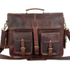 Komal's Passion Leather Genuine Buffalo Leather Briefcase Laptop Messenger Bag Best Computer Satchel Handmade Bags for Men