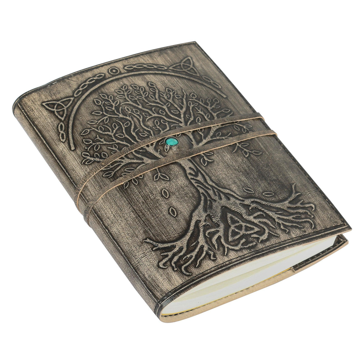 Leather Journal with Refillable Lined Paper – Tree of Life Handmade ...