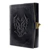 Handmade Leather Double Dragon Journal/Writing Notebook Diary/Bound Daily Notepad for Men & Women Unlined Paper Medium 7x5 Inches, Writing pad Gift for Artist, Sketch Black