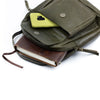 Shoulder Handbag Backpack Bags for Women Men - Crossbody School Student Bookbag Top-Handle Satchel Casual Totes (Green)