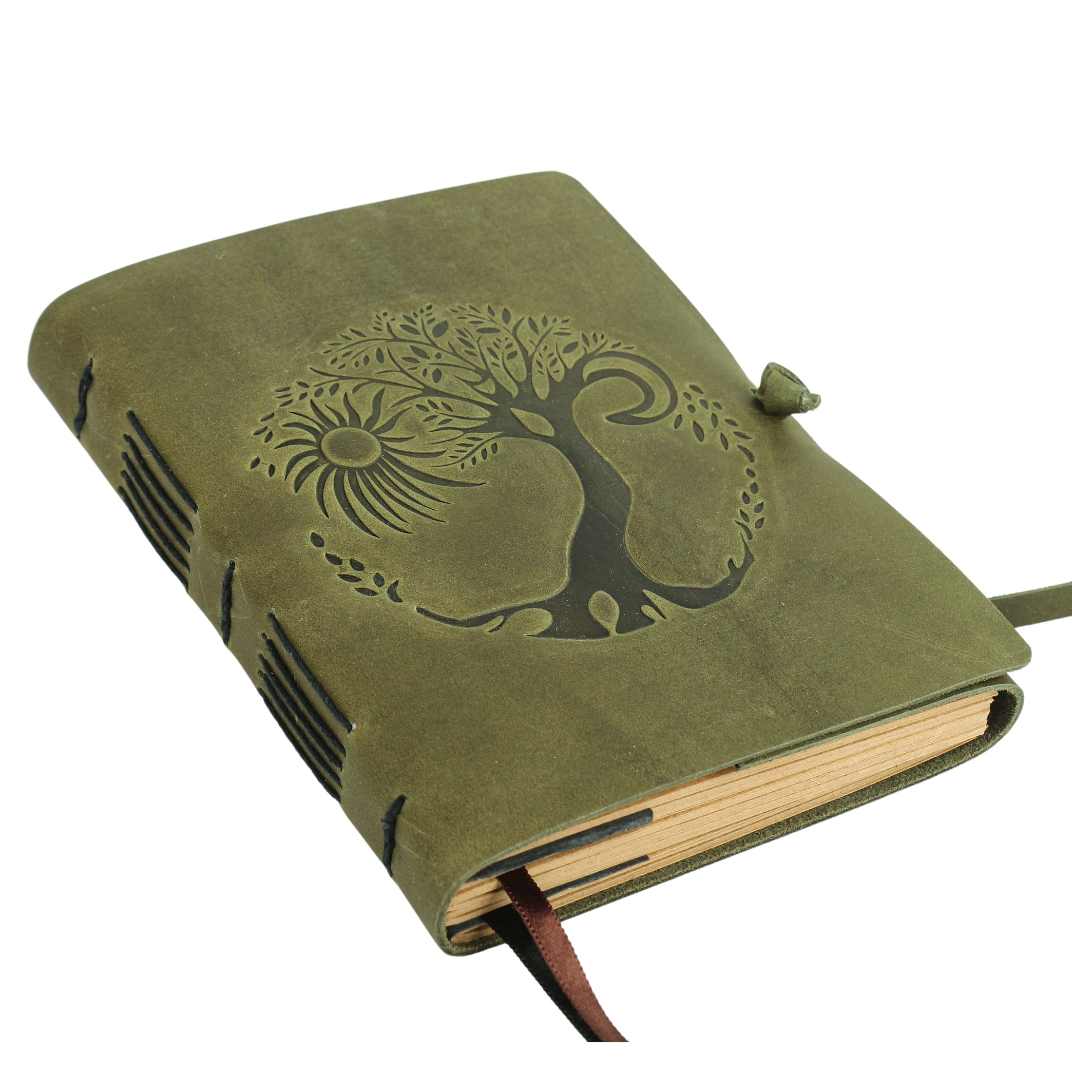 moonster Leather Journal Lined Notebook - Embossed Tree of Life Journal for  Women, 7 x 5 Inches Mens Diary Drawing Notebooks - 400 pages - Lined Paper