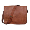 Leather Vintage Men's 18 Inch Leather Laptop Messenger Pro Satchel Men's Bag