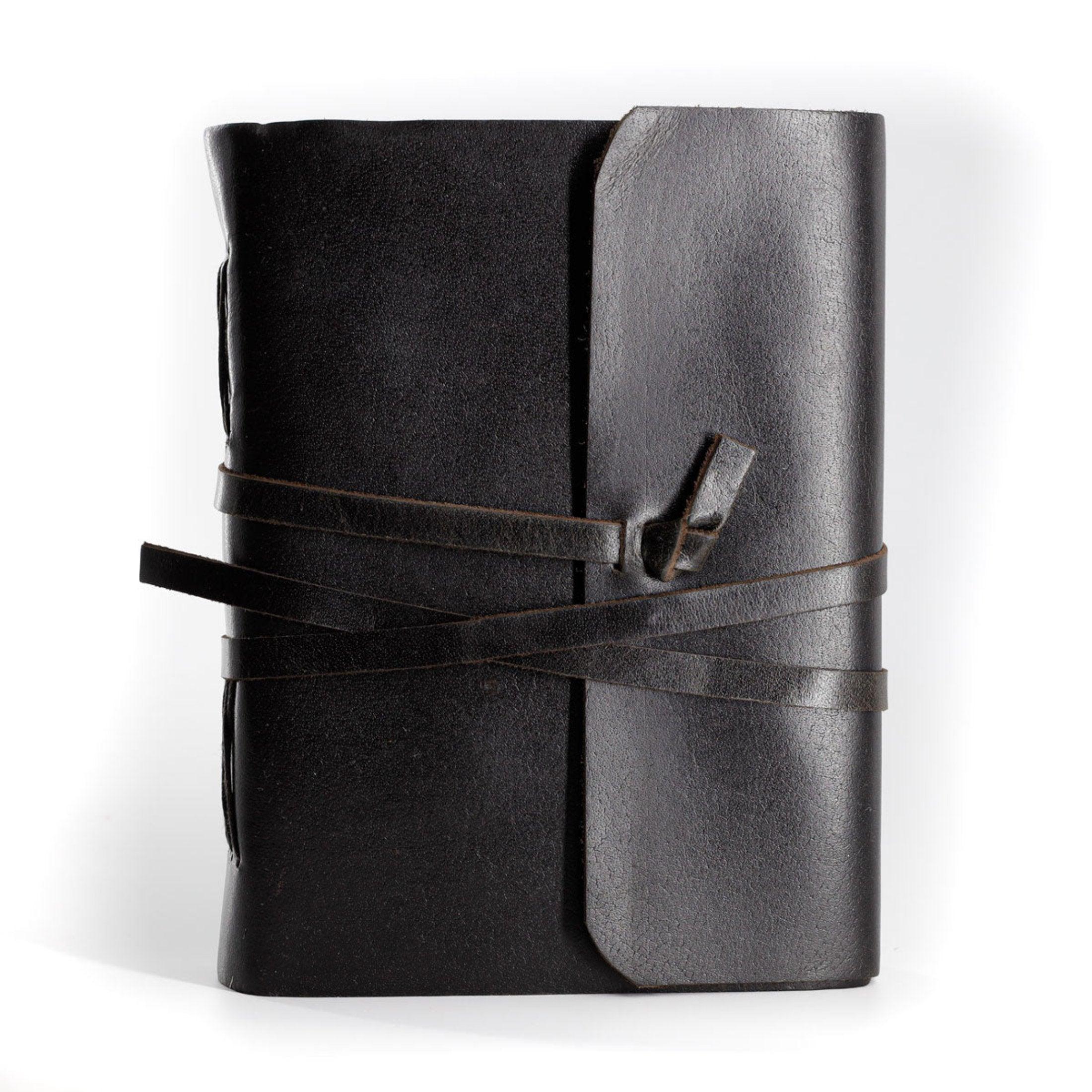 Leather Journal with Unlined Handmade Paper – Writing Notebook 