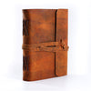 Handmade Leather Journal/Writing Notebook Diary/Daily Notepad For Men & Women Unlined Paper Medium (Distressed Tan, 8 x 6 Inches)