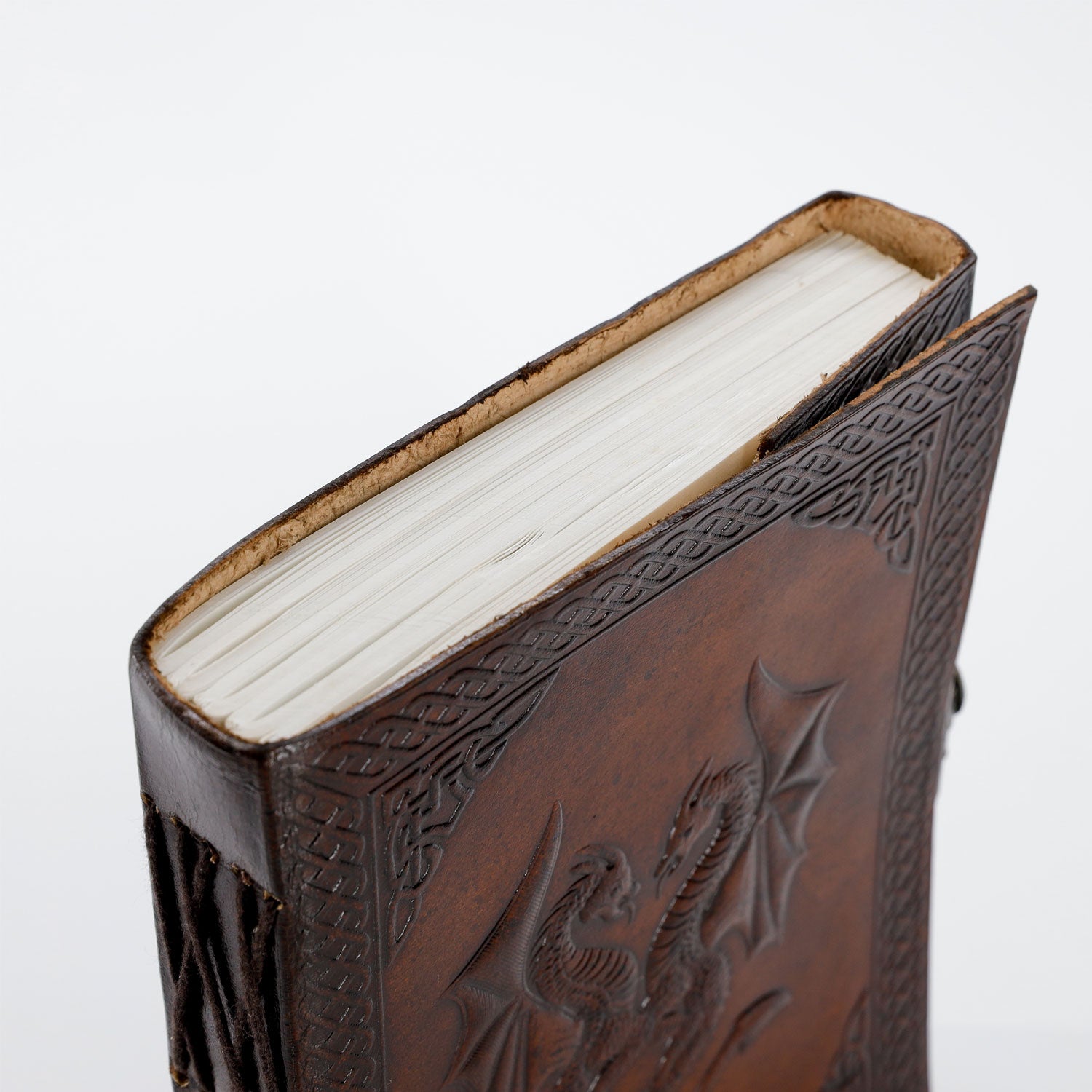 Unique unlined Double Dragon Handmade Leather Writing Drawing Journals