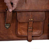 Vintage Men's Brown Handmade Leather Briefcase Best Laptop Messenger Bag Satchel for men gifts for him (16 inch)