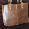 KomalC Genuine Soft Chicago Buff Leather Tote Bag Elegant Shopper Shoulder Bag