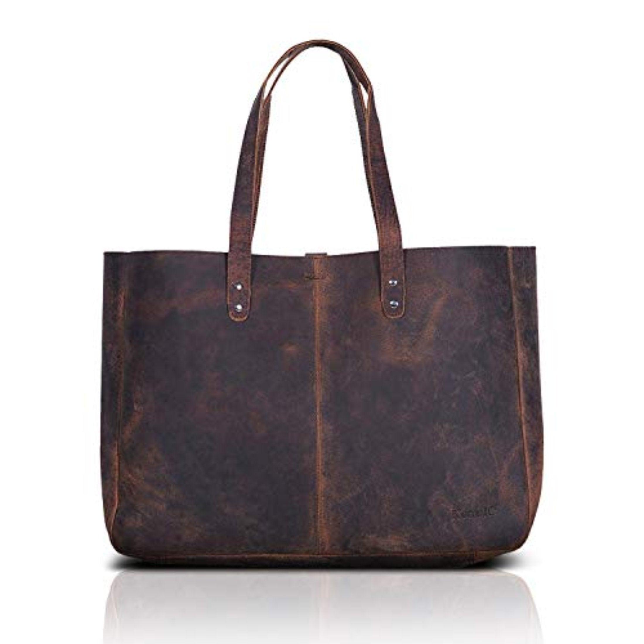 Leather Shoulder Tote Bag for Women – Multipurpose Satchel, Travel 