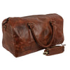 KomalC Leather Duffel Bags for Men and Women 21 Inch Full Grain Leather Travel Overnight Weekend Leather Bags Sports Gym Duffel for Men (brown)