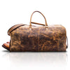 KomalC Leather Travel Duffel Bags for Men and Women Full Grain Leather Overnight Weekend Leather Bags Sports Gym Duffle