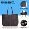 KomalC Leather Shoulder Bag Tote for Women Purse Satchel Travel Bag shopping Carry Messenger Multipurpose Handbag (distressed Tan)