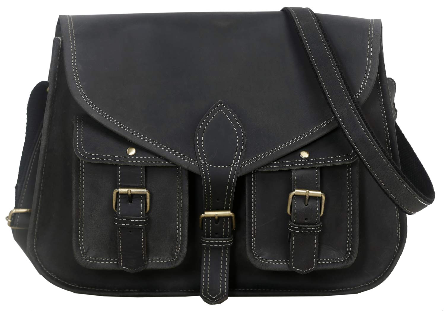 Mens Leather Checkered Sling Bag Crossbody Purse Chest Shoulder Handbags  Travel | eBay