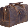 KomalC Leather Travel Duffel Bags for Men and Women Full Grain Leather Overnight Weekend Leather Bags Sports Gym Duffle.