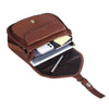 Leather Crossbody 12 inch Bag for women purse tote ladies bags satchel travel tote shoulder bag(Tan)