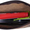 Leather Pencil pouch pen case zippered pencil case practical gift for students, artists. Perfect for school, office, college