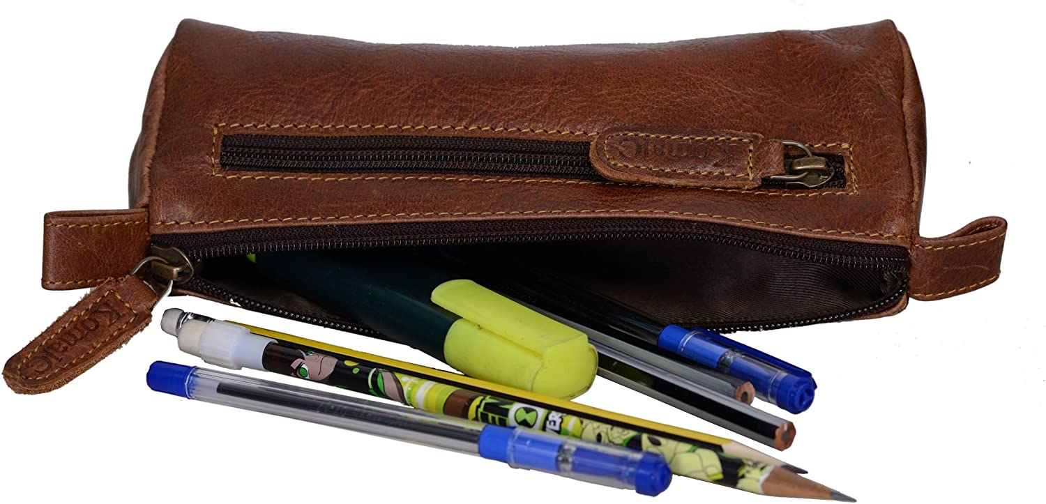 Pu Leather School Storage Supplies, Pencil Case Mini Leather