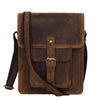Leather 11 Inch Sturdy Leather satchel iPad Messenger Bag for men and women