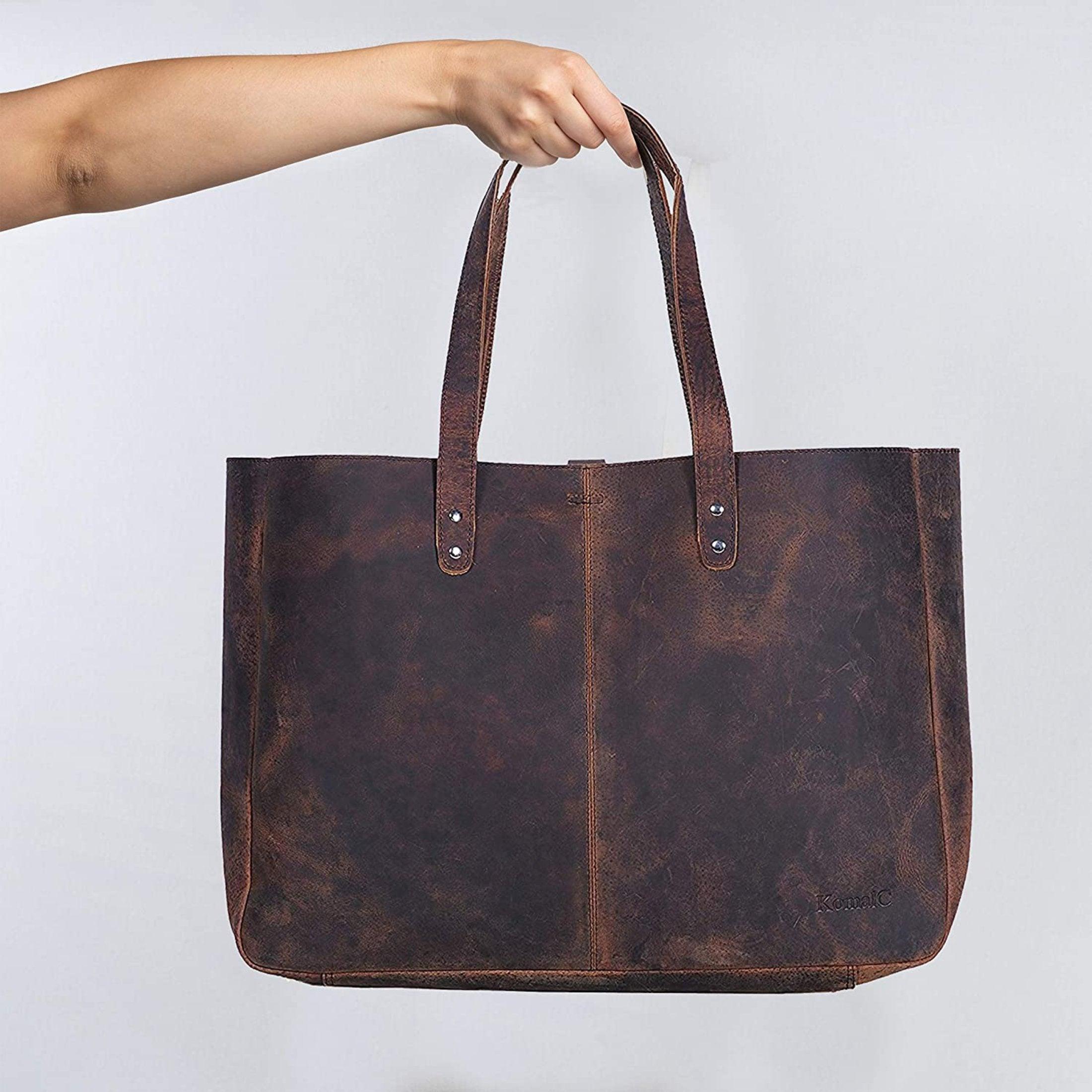 leather tote bag 