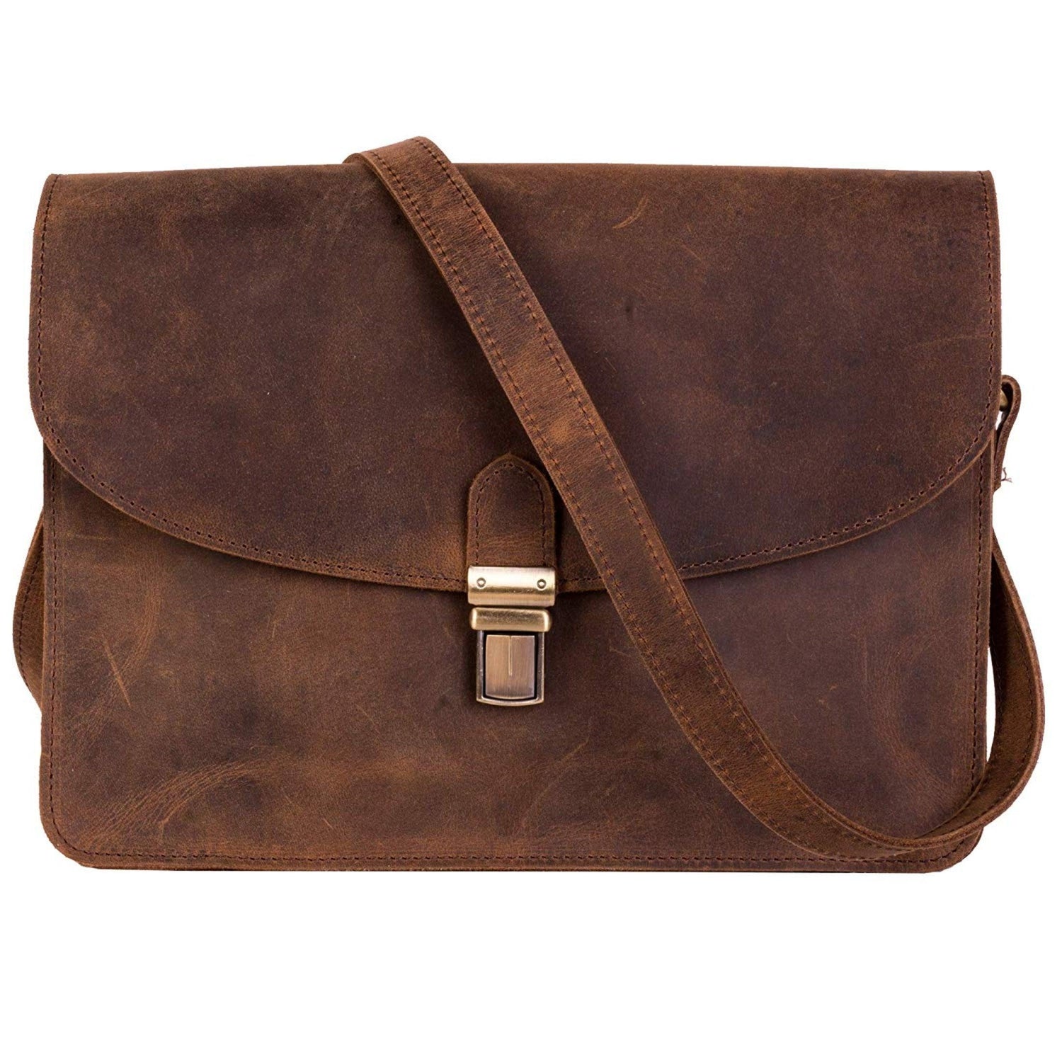 Vintage leather crossbody purse