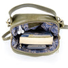 Shoulder Handbag Backpack Bags for Women Men - Crossbody School Student Bookbag Top-Handle Satchel Casual Totes (Green)