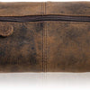 Leather Zip-Lock Cosmetic Makeup Pouch Bag Pen Pencil case