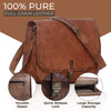 14-inch leather travel handbag
