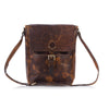 Leather Crossbody 14 Inch Sturdy Leather satchel iPad Messenger Bag for men and women