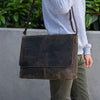 Leather Briefcase Laptop Messenger bag best computer satchel Handmade Bags for men and women